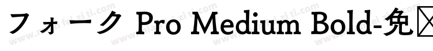 フォーク Pro Medium Bold字体转换